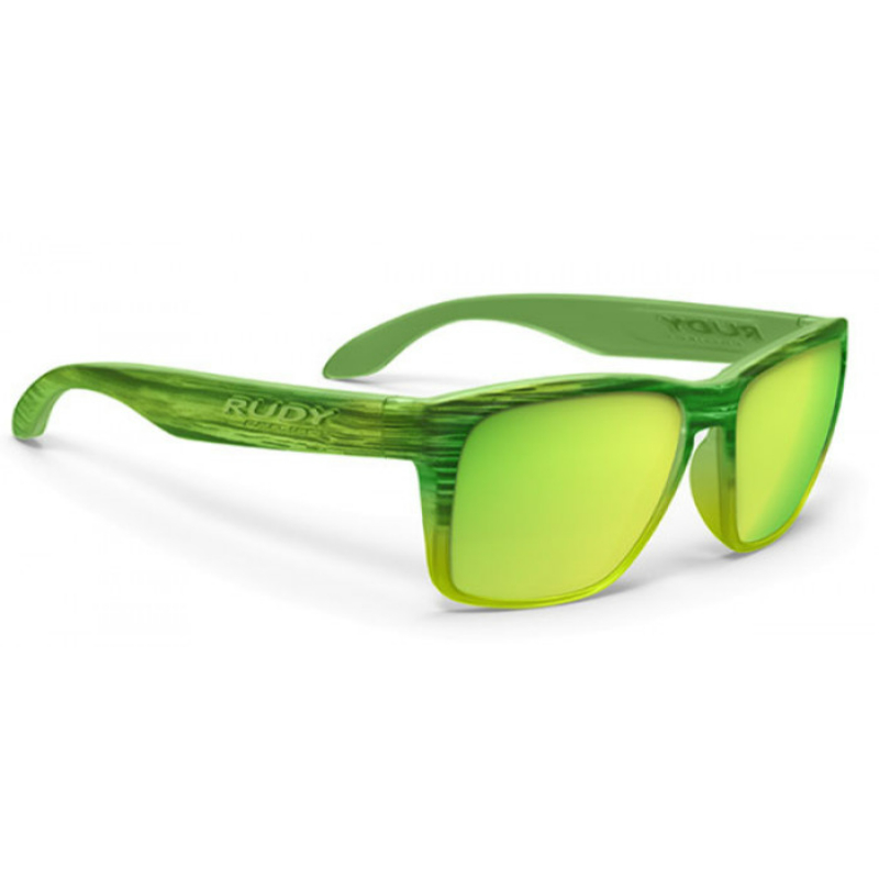Rudy Project Coral Green Matte/ MLS Lime Spinhawk Fashion Sunglasses