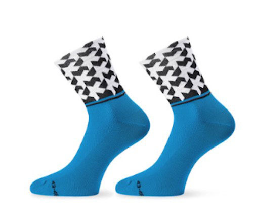 Assos Men's Monogram Blue EVO 8 Socks 
