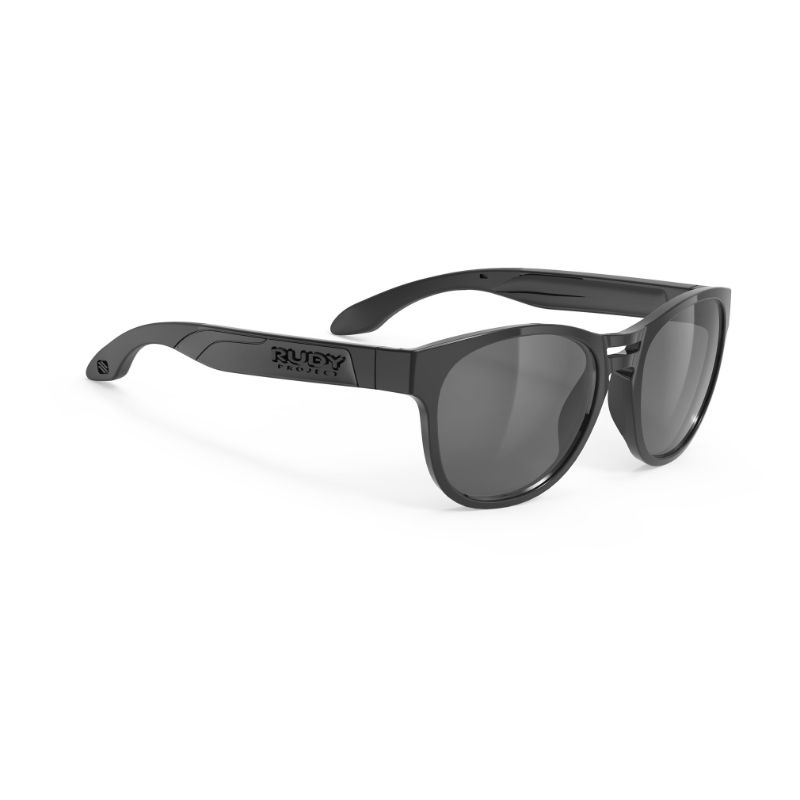 Rudy Project Unisex Black Gloss Smoke Black Spinair 56 Fashion Sunglasses