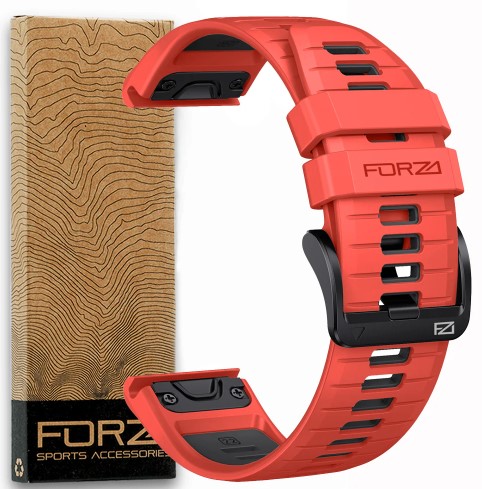 Forza Elite Two Tone EasyFit Strap for Garmin  Orange/Black