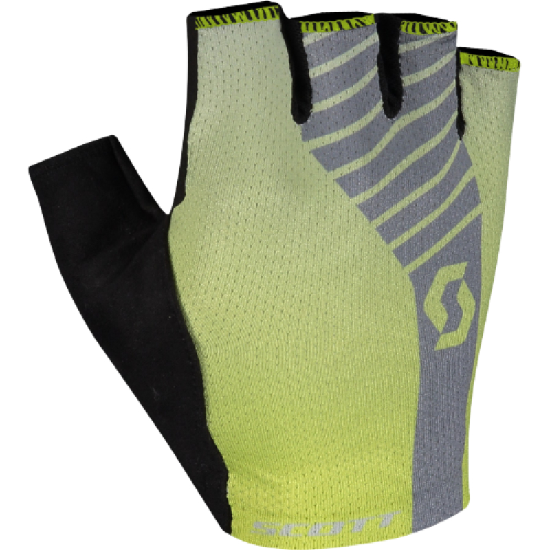 Scott Sulphur Yellow/ Light Grey Aspect Gel Short Finger Gloves