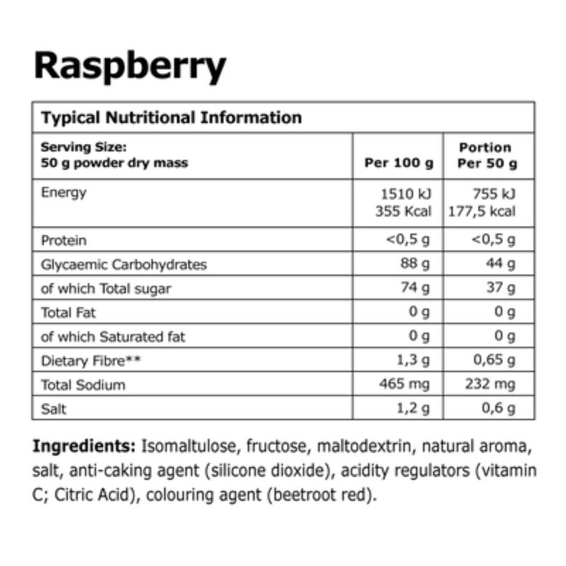 32GI Race 900g Tub -  Raspberry 