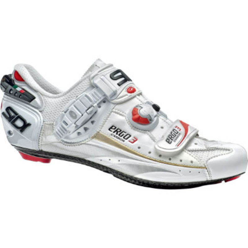 Sidi Unisex White/ Red/ Cream Ergo 3 Shoe