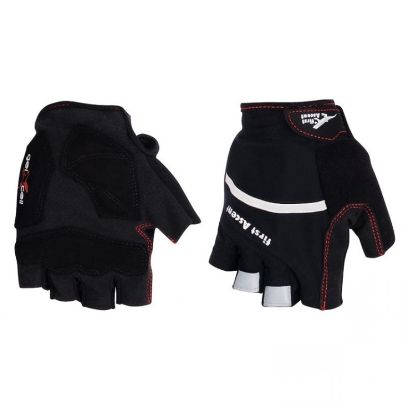 First Ascent Switchback Short Finger Black Gloves 