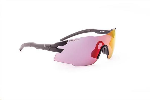 D'Arcs Eclipse Matte Black Red Revo Sunglasses