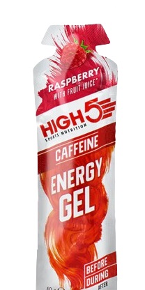 High 5 40g Gel Caffeine Raspberry 