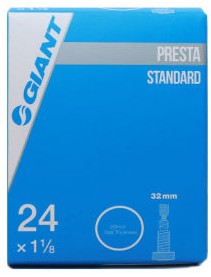 Giant 24 x 1-1/8 32mm Presta Valve Junior Tube