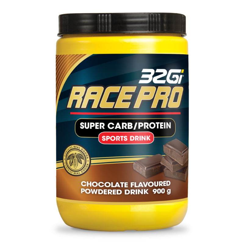 32GI Race Pro 900g Tub Chocolate 