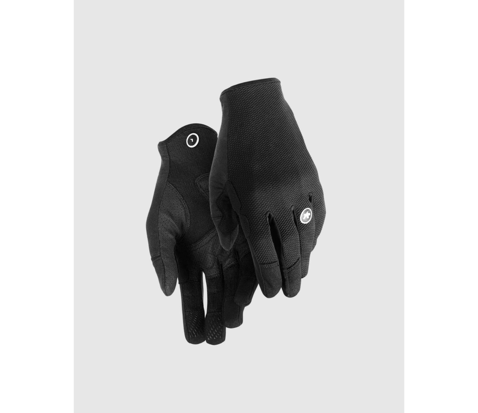 Assos Trail FF Long Finger Black Glove