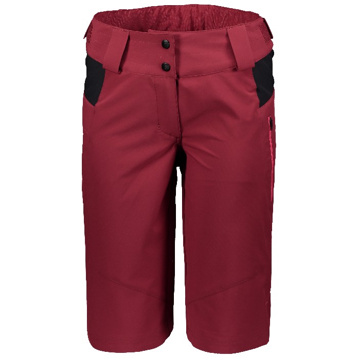 Scott Ladies Red Trail 20 Baggy Shorts 