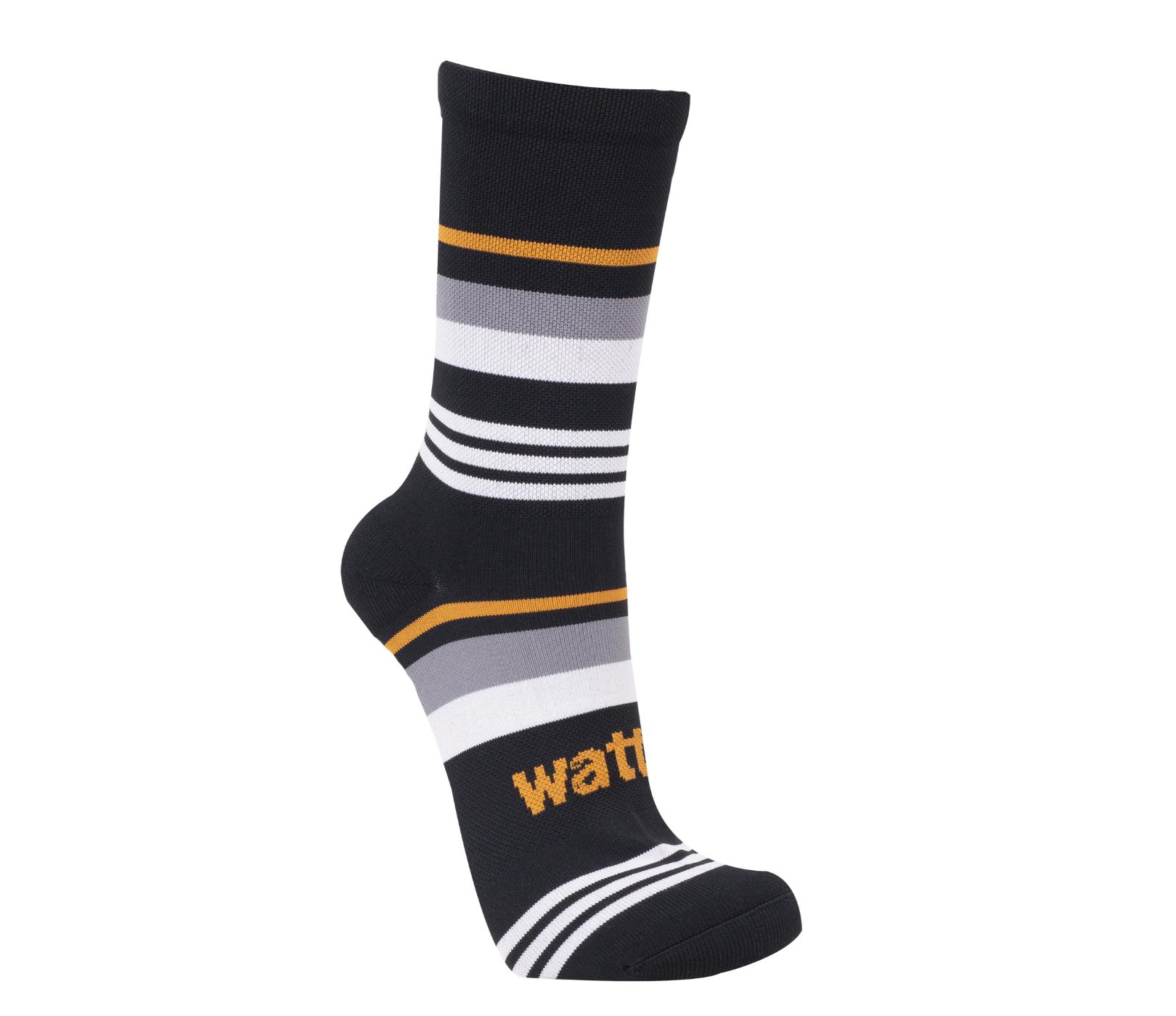 Wattz Knit Forest Grey/Orange Men's Socks
