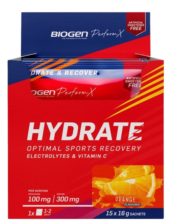 Biogen Sports Hydration 7x 16g Sachets - Orange 