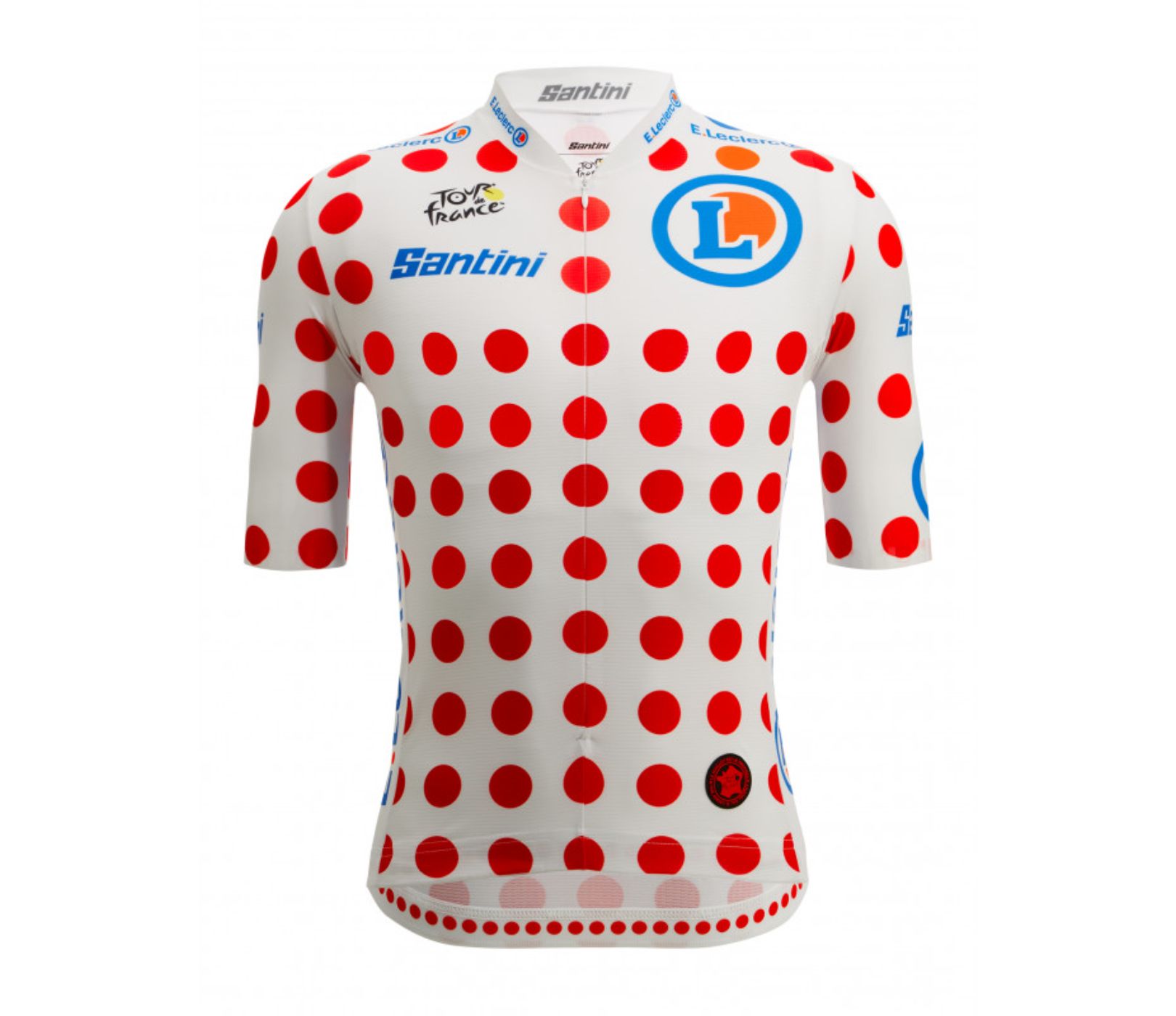 Santini Men's Tour de France Kom Polka Dot Jersey 