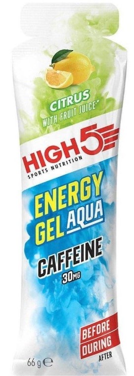 High 5 Energy Aqua 66g Gel Caffeine Hit Citrus 