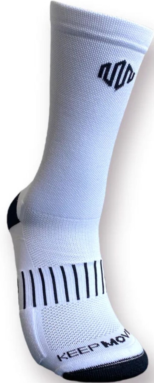 Keep Moving Unisex Ultra White Socks 