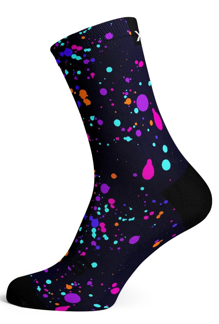 Sox Crew Purple Splash Unisex Socks 