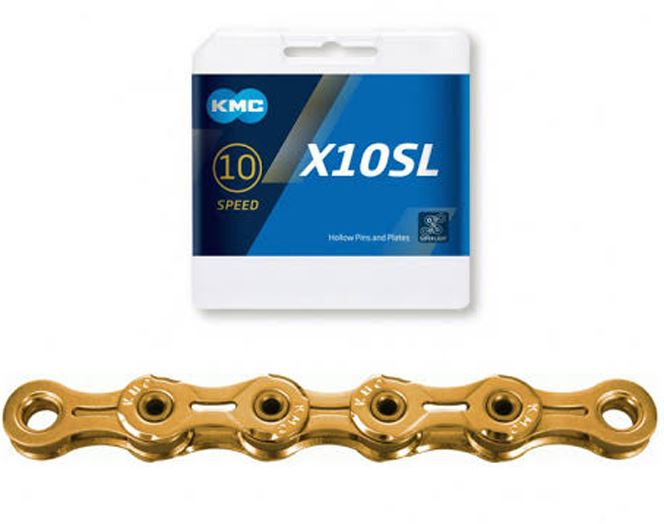 KMC 10 Speed X10SL TI-Gold Chain