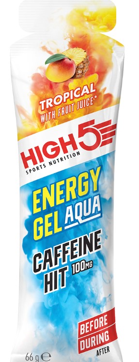 High 5 Energy Aqua 66g Gel Caffeine Hit Tropical 