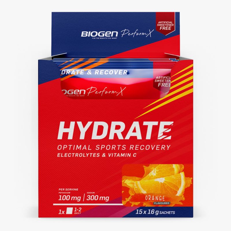 Biogen Sports Hydration 7x 16g Sachets - Orange 