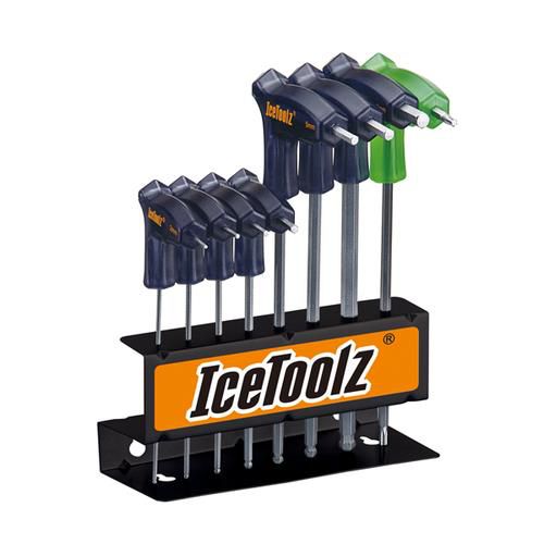 IceToolz 7M85 TwinHead Wrench Set + Rack