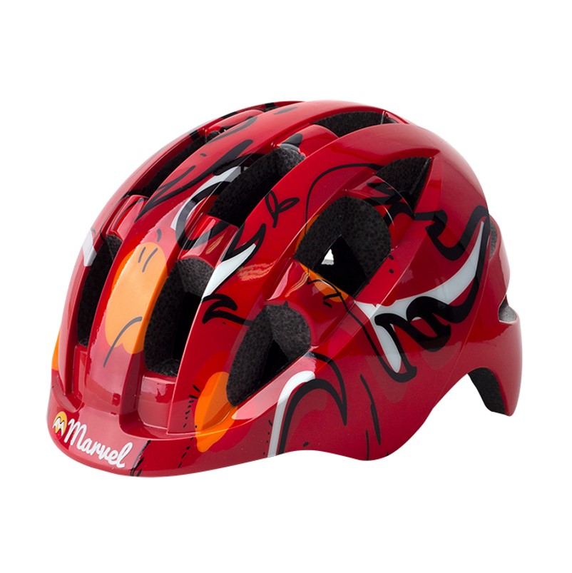 Marvel Lil Shredster Red Flames Junior Helmet