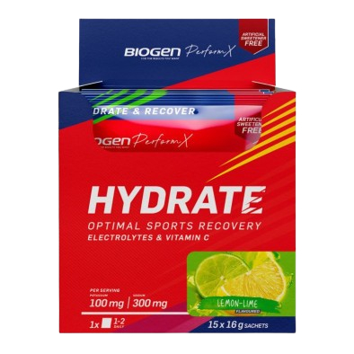Biogen Sports Hydration 7x16  Lemon and Lime Sachets 