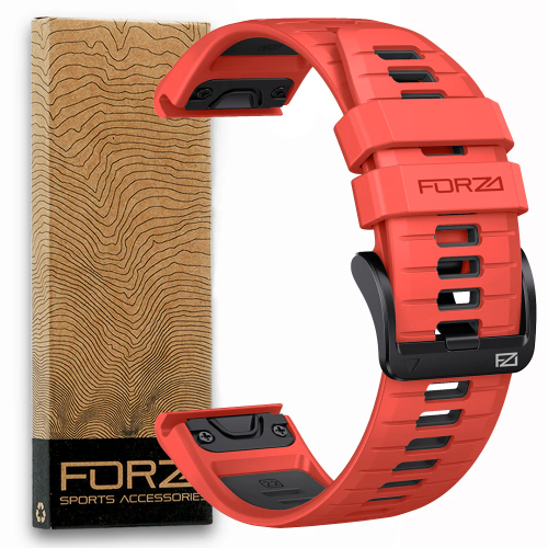 Forza Elite Two Tone EasyFit Strap for Garmin  Orange/Black