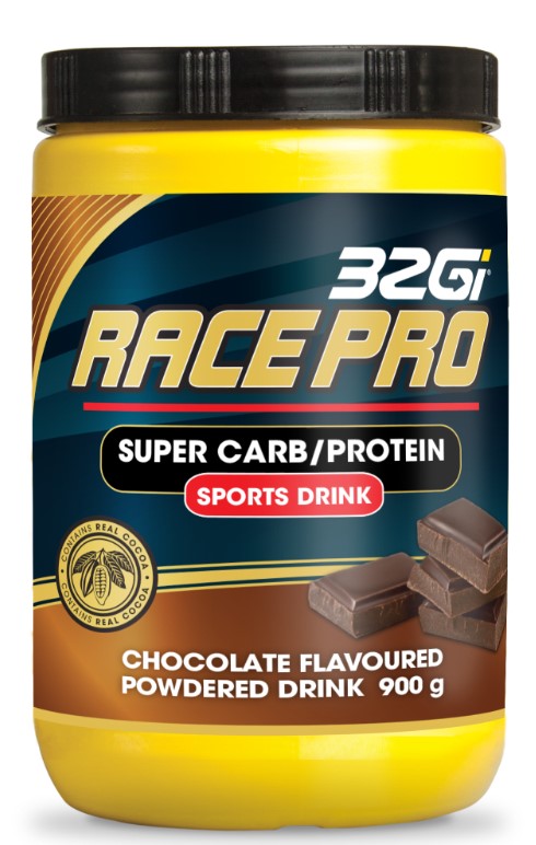 32GI Race Pro 900g Tub - Chocolate 