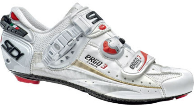 Sidi Unisex White/ Red/ Cream Ergo 3 Shoe