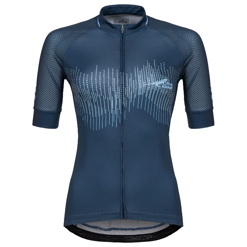 First Ascent Ladies Navy Strike Short Sleeves Jersey 