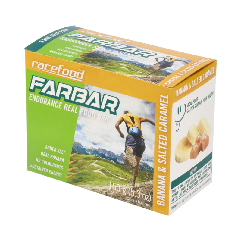 Farbar Race Food  Bars 5 Pack - Banana & Caramel 