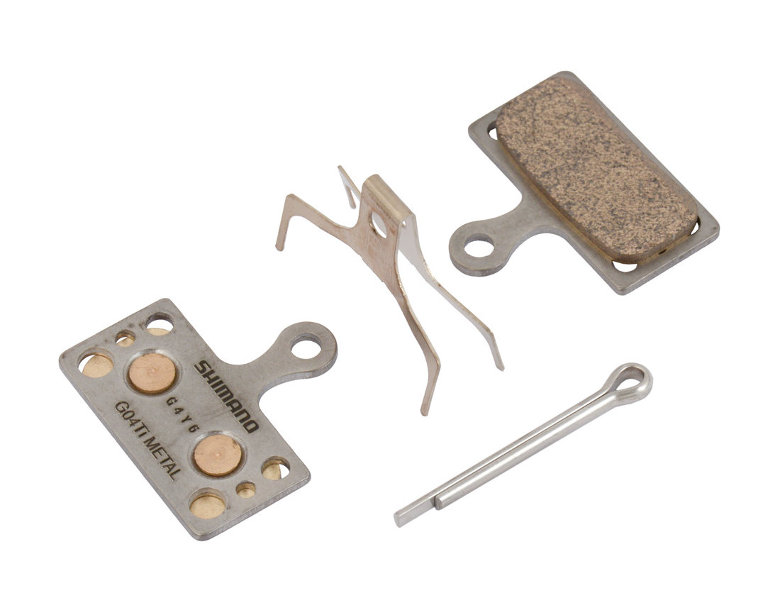 Shimano G04Ti Metal MTB Disc Brake Pads   with Titanium Back Plate