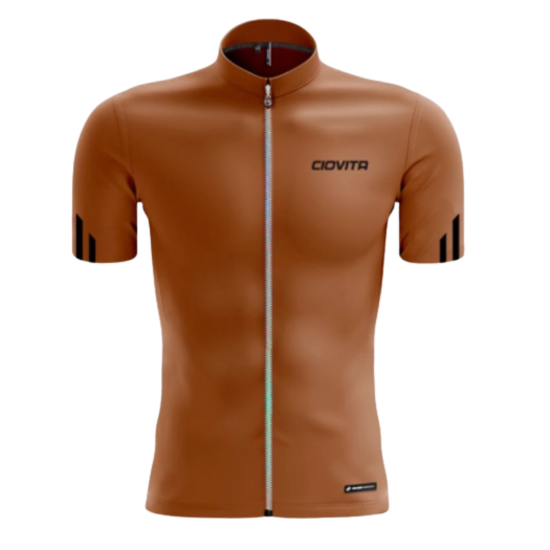Ciovita Apex Fusion Pro Fit Rust Men's Short Sleeve Jersey