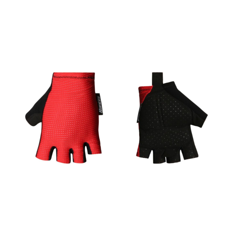 Santini Unisex Red Luce Summer Gloves