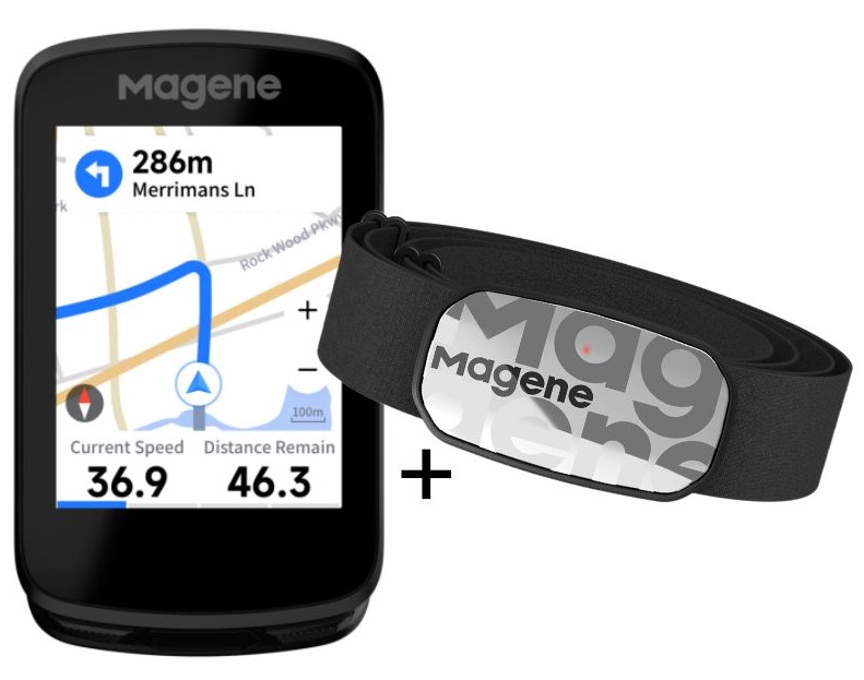 Magene C606 GPS Bike Computer+ Magene H603 Heart Rate Monitor 