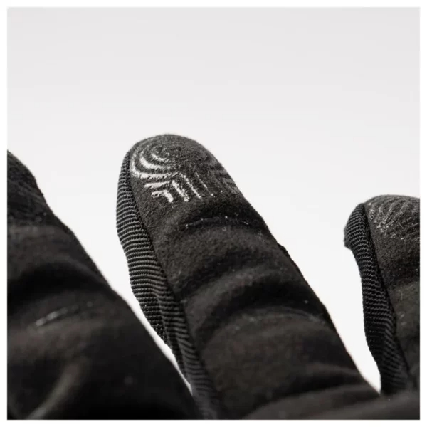 First Ascent Black Long Finger Gravel Gloves