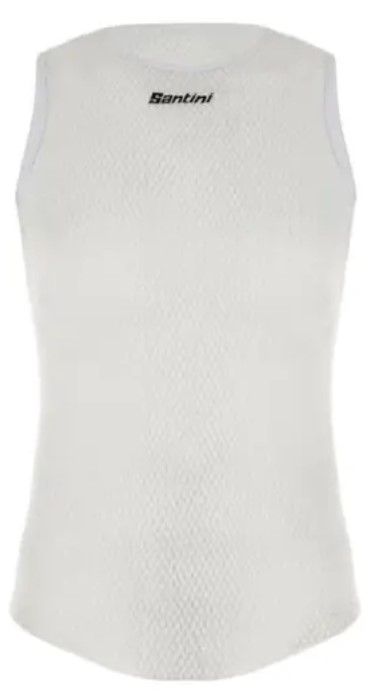 Santini Ladies White Alpha Short Sleeve Base Layer