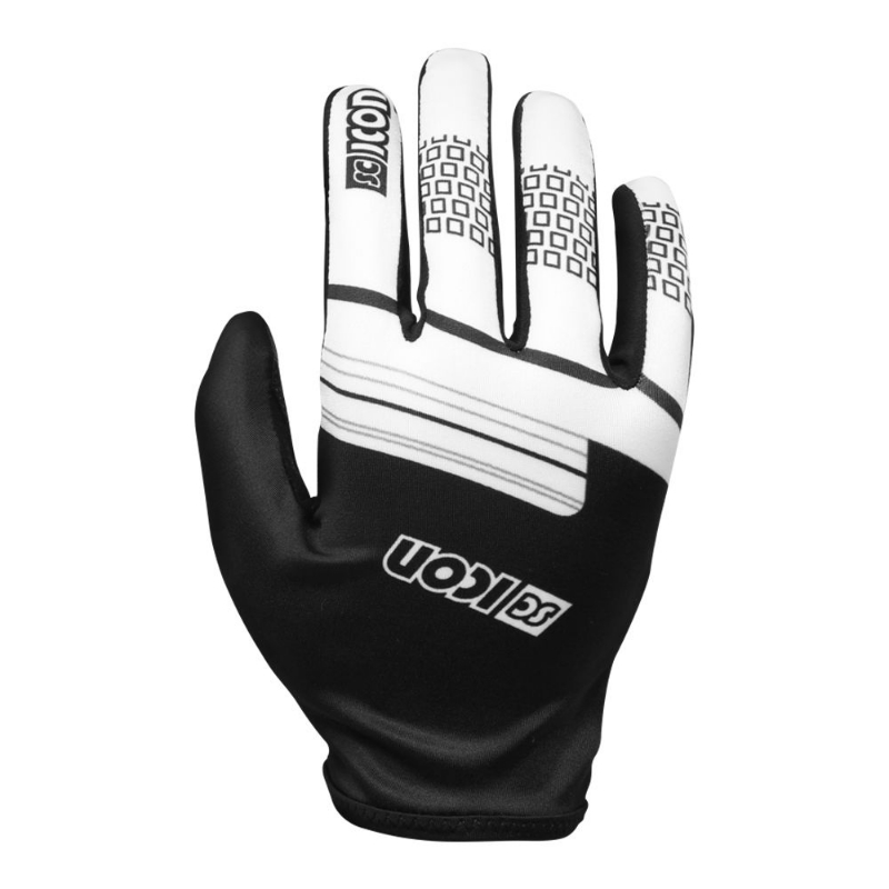  Scicon Black/ White Light Long Finger MTB Gloves