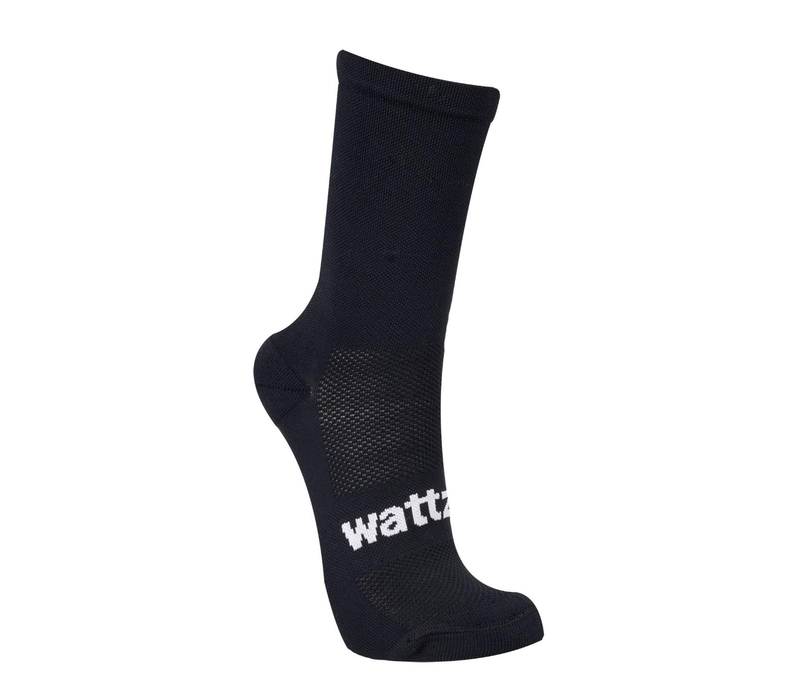 Wattz Knit Black Unisex Socks