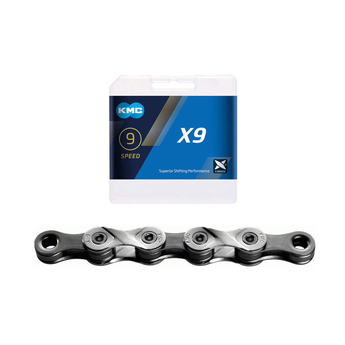 KMC 9 Speed X9 1/2" x 11/128" Chain