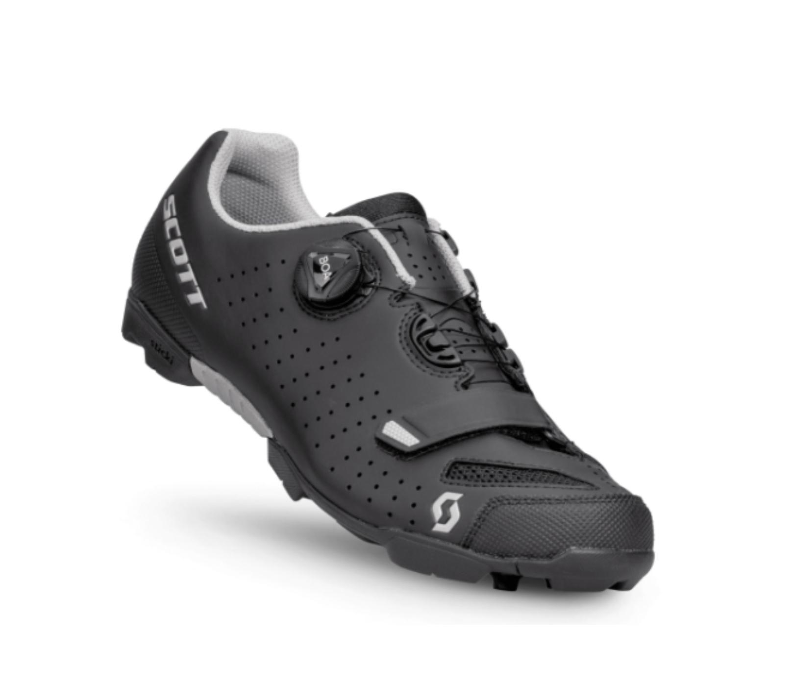 Scott Mens Comp Boa Matt Back/Silver MTB Shoes