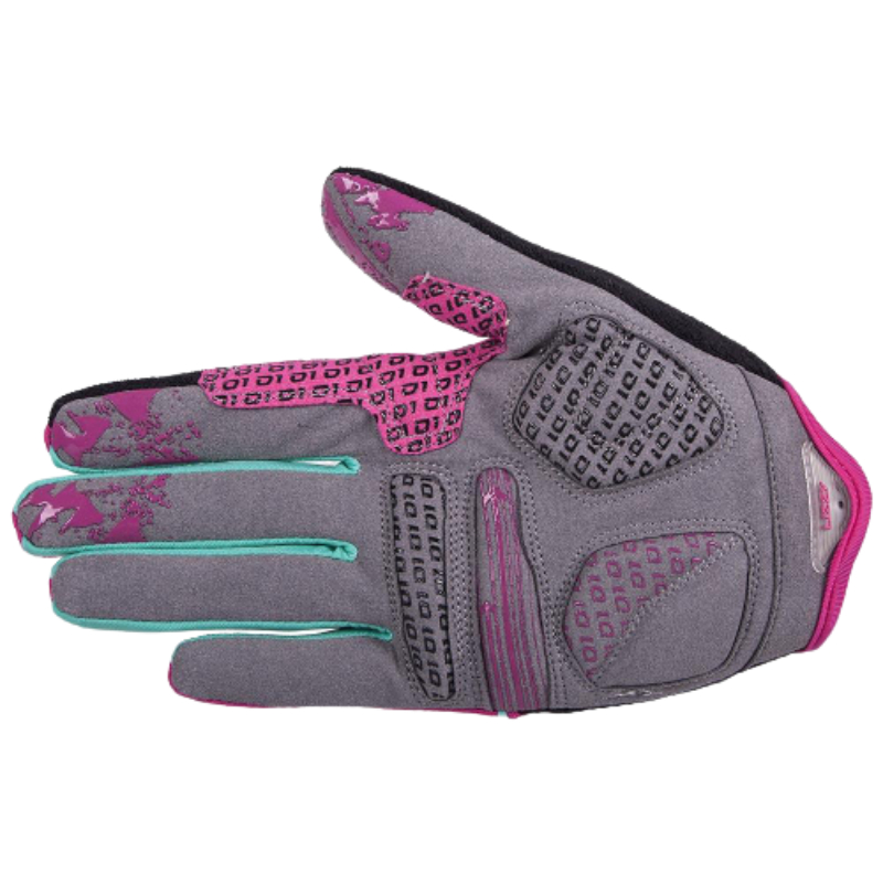 Lizzy Apex Teal/Pink Long Finger Gloves