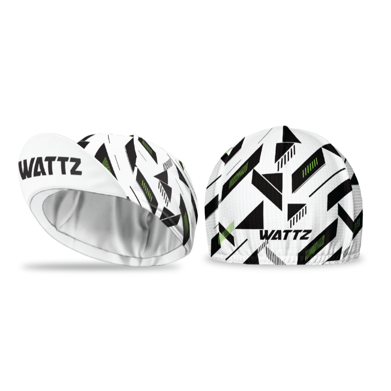 Wattz Geo Mono White and Black Cap