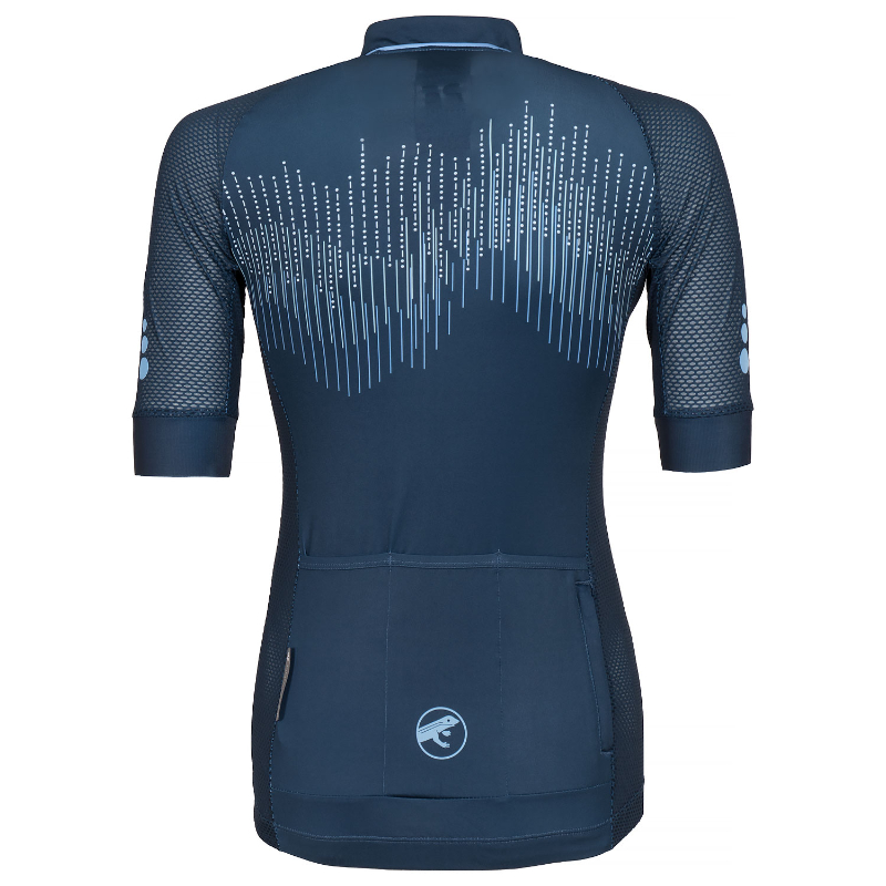 First Ascent Ladies Navy Strike Short Sleeves Jersey 