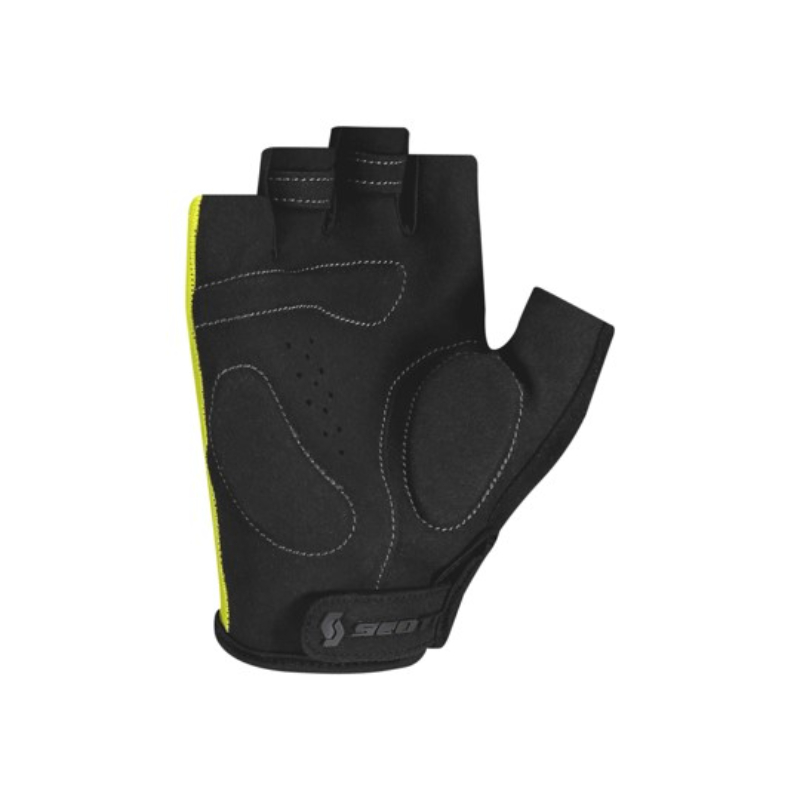 Scott Junior Yellow Black Aspect Short Finger Gloves