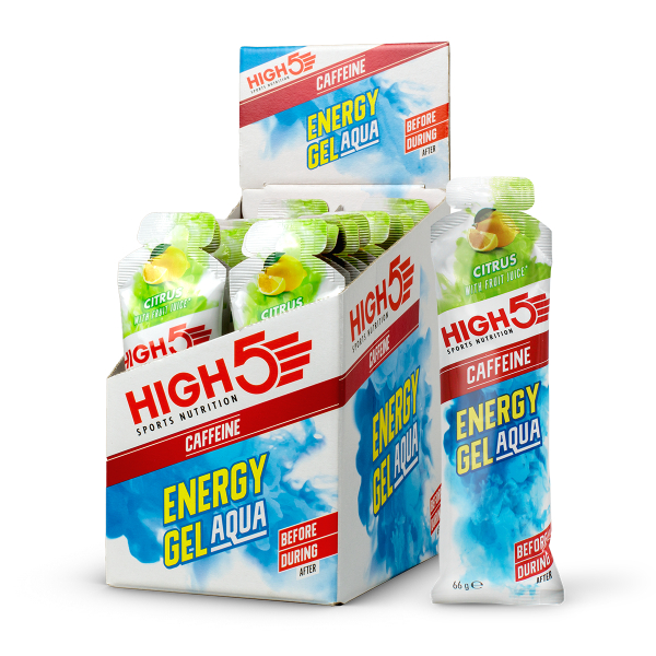 High 5 Energy Aqua Caffeine 66g Gel - Citrus 