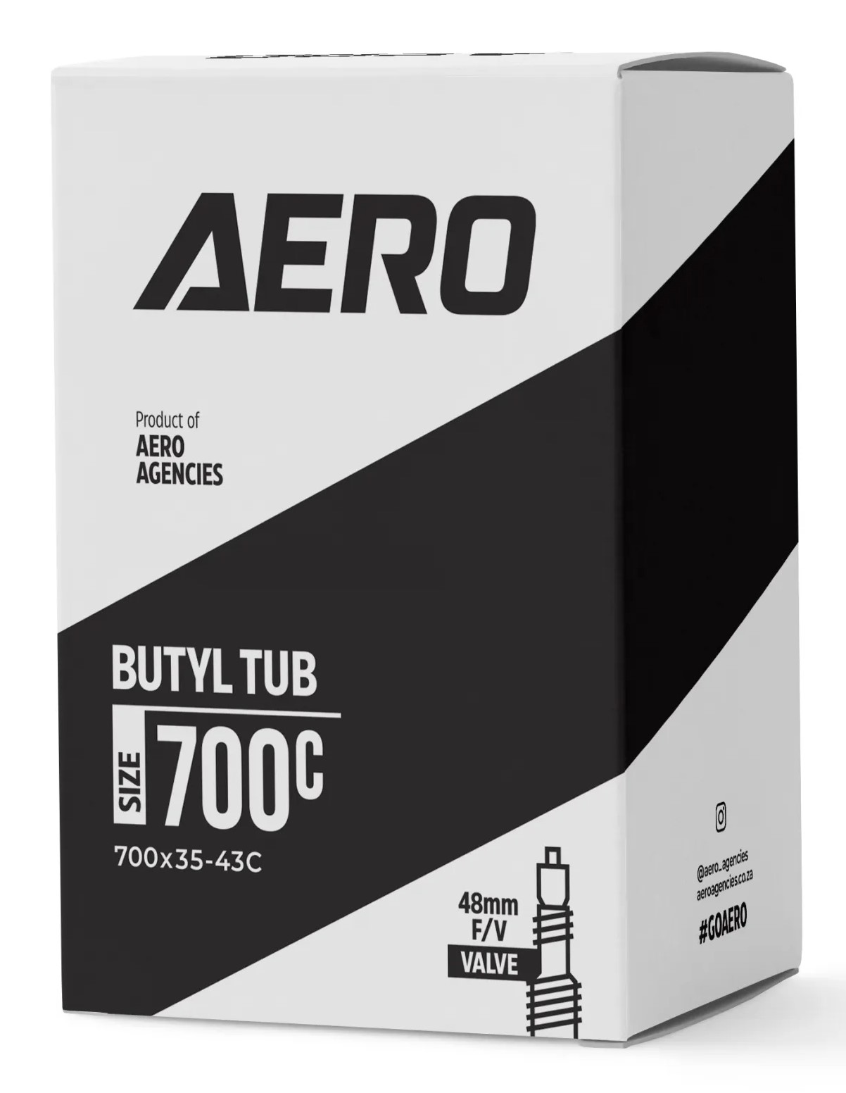 Aero 700x35/43c 48mm F/V Road Tube