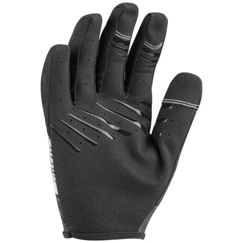 Louis Garneau Wapiti Black White Long Finger Gloves