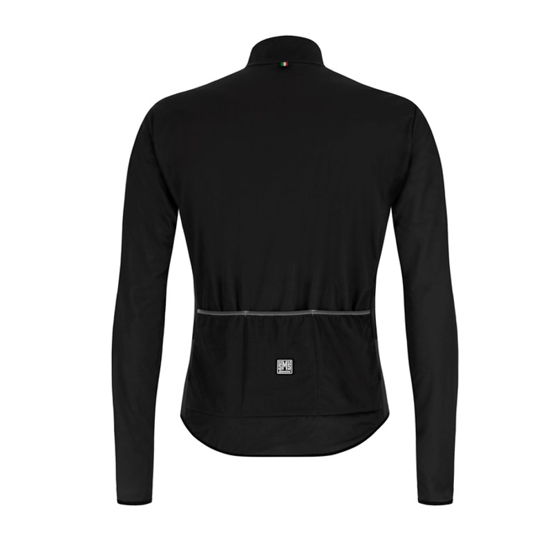 Santini Men's Black Nebula Windbreaker Jacket