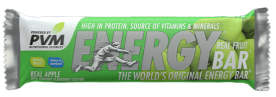 PVM Real Fuit Energy 45G Bar - Apple